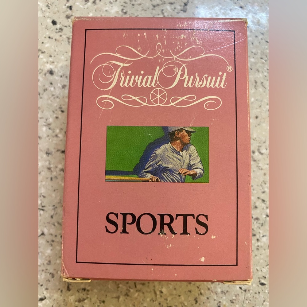 Trivial Pursuit Sports # 6034 Travel On The Go Pack of Cards Vintage 1990 Deck